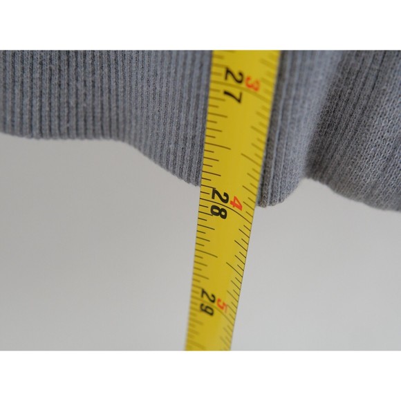 Quicksilver Hoodie Jacket Men's M Grey Solid Zip-up - Picture 10 of 10